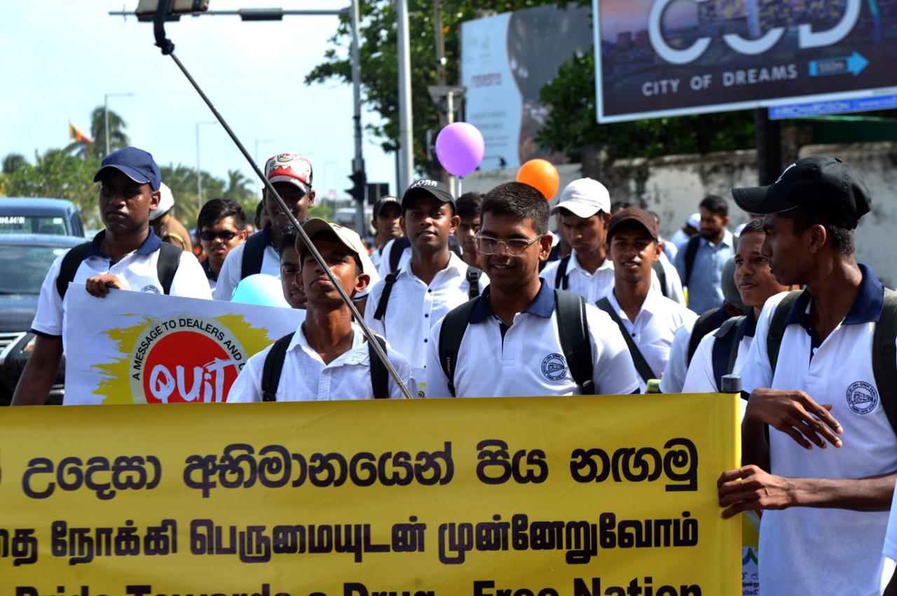Anti-drug march…