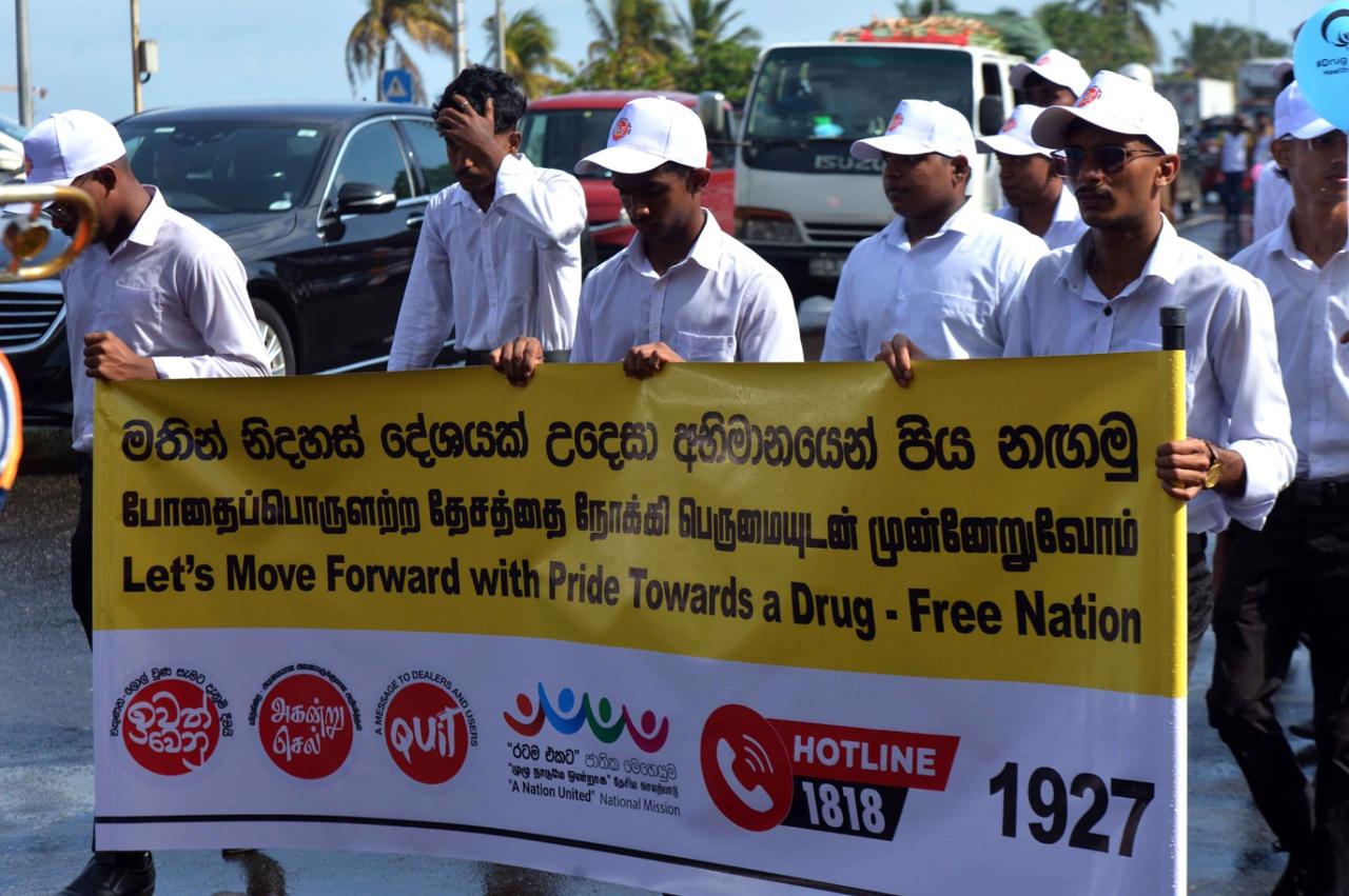 Anti-drug march…