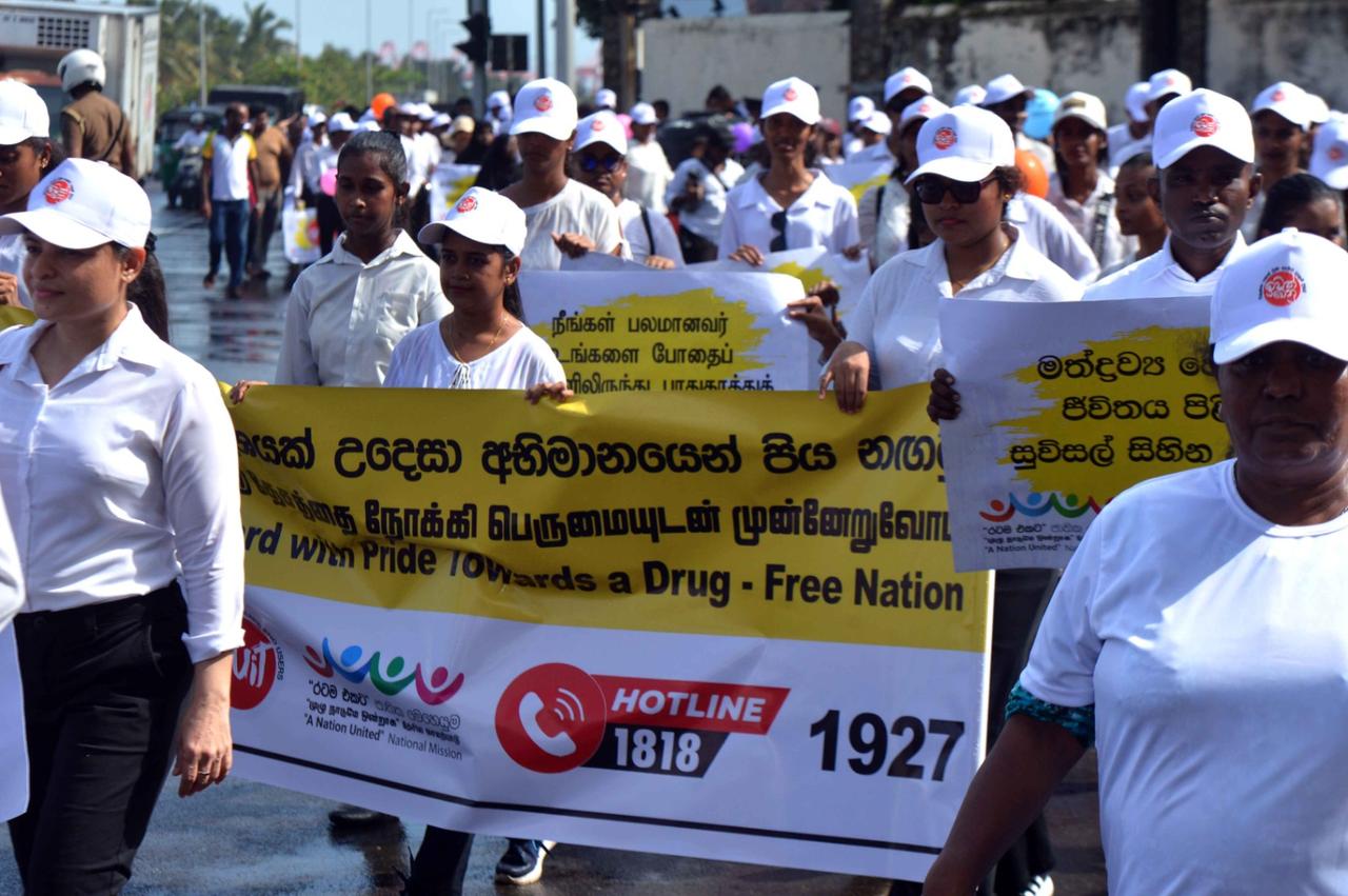 Anti-drug march…