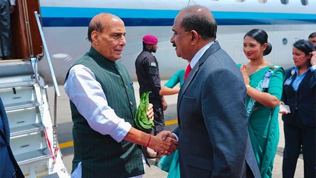 Indian Defence Minister in Sri Lanka