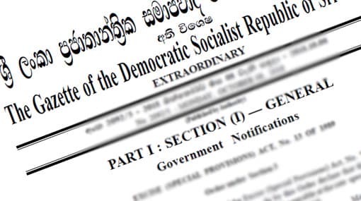 Gazette issued banning three groups including NTJ