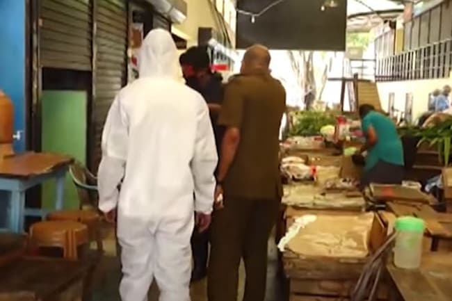 Nugegoda market closed off due to Covid-19 exposure