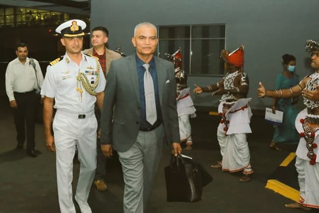 India’s navy chief in Sri Lanka on four-day official visit