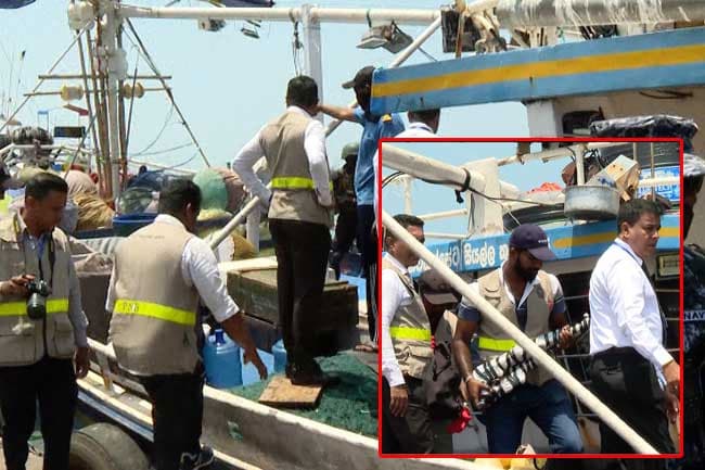 Two fishing trawlers with suspected drugs and weapons brought to Dikkowita Harbour
