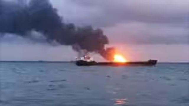Two oil tankers on fire after hitting mines: Iran’s Guards