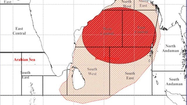 Red alert issued for strong winds and rough seas as Cyclone Arnab intensifies