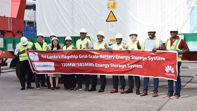 Seven more battery energy storage systems arrive at Colombo Port