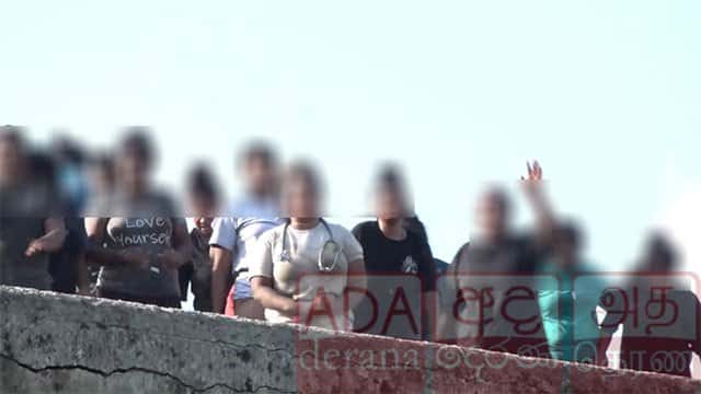 Group of female inmates at Negombo Prison stages rooftop protest