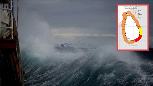 Advisory issued for strong winds and rough seas