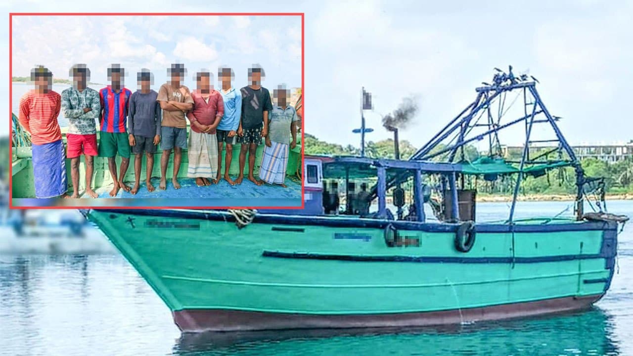 Nine Indian fishermen arrested for illegal poaching brought to KKS Harbour